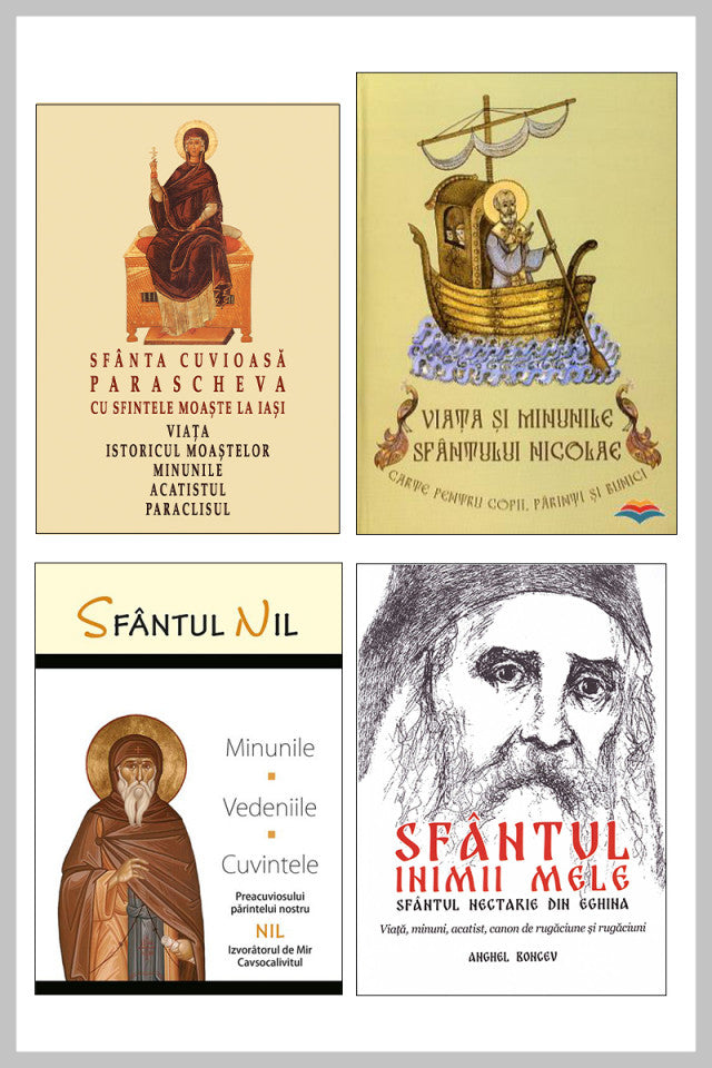 Pachet - Sfinții inimii noastre: Sf.Nectarie, Sf.Parascheva, Sf.Nicolae, Sf.Nil