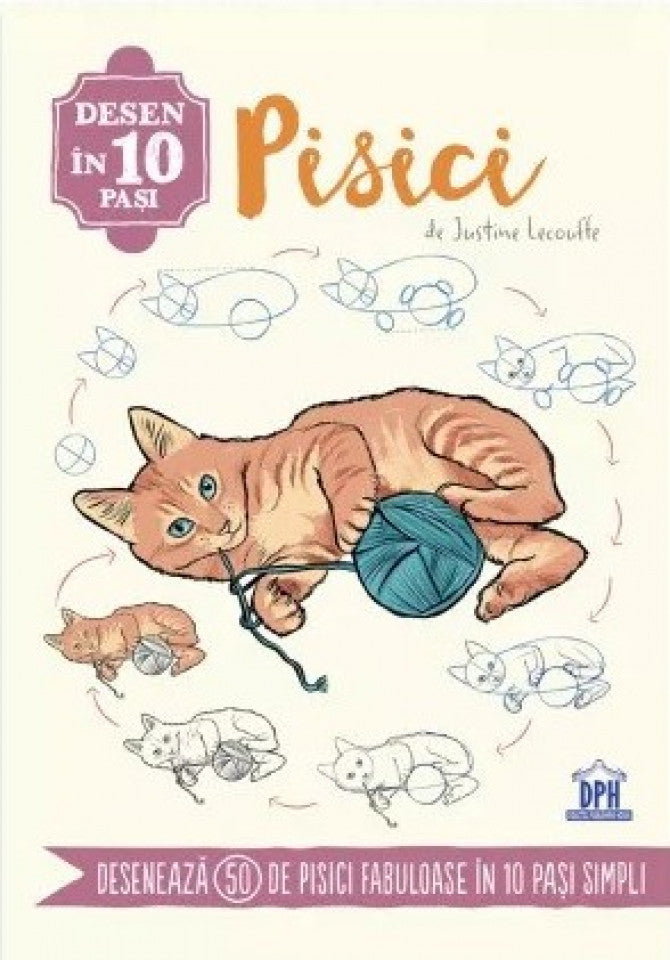 Desen în 10 pași. Pisici