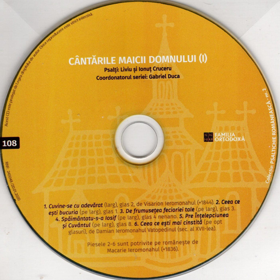 CD - Cântările Maicii Domnului