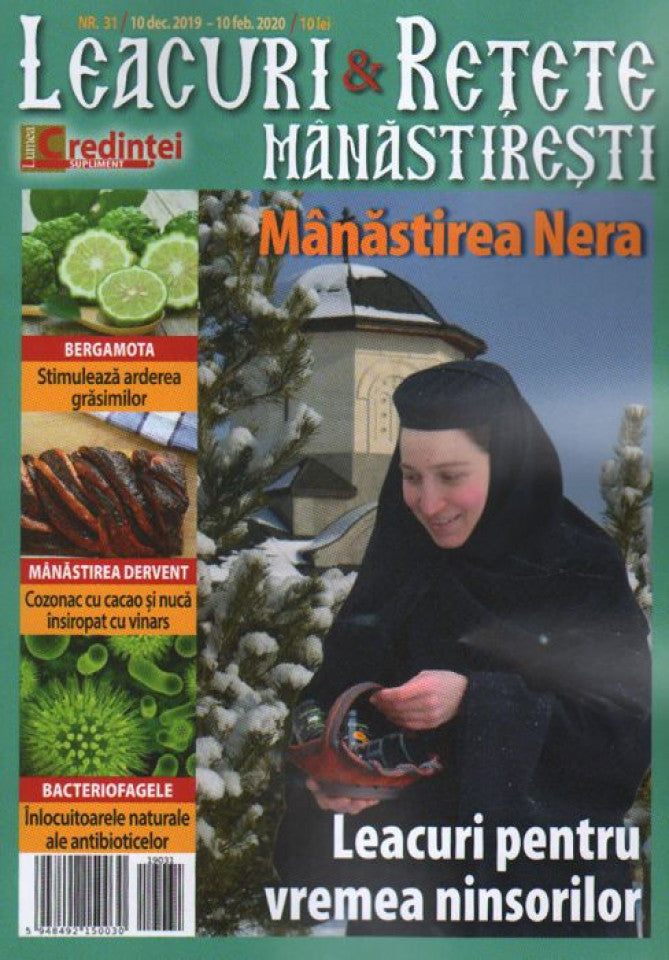 Leacuri și rețete mănăstirești nr. 31 (10 decembrie - 10 februarie 2020)