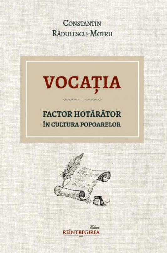 Vocația. Factor hotărâtor în cultura popoarelor