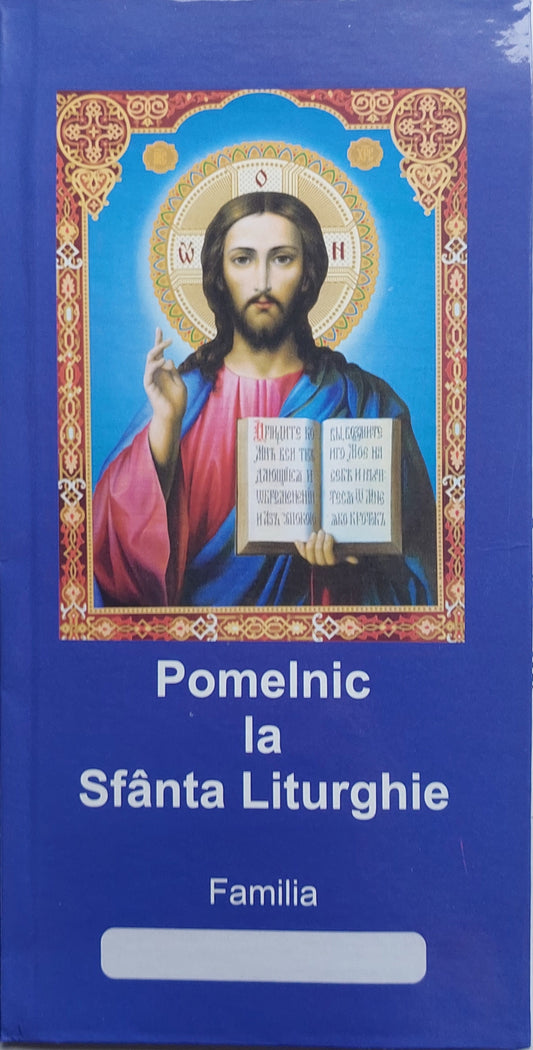 Pomelnic la Sfânta Liturghie cartonat