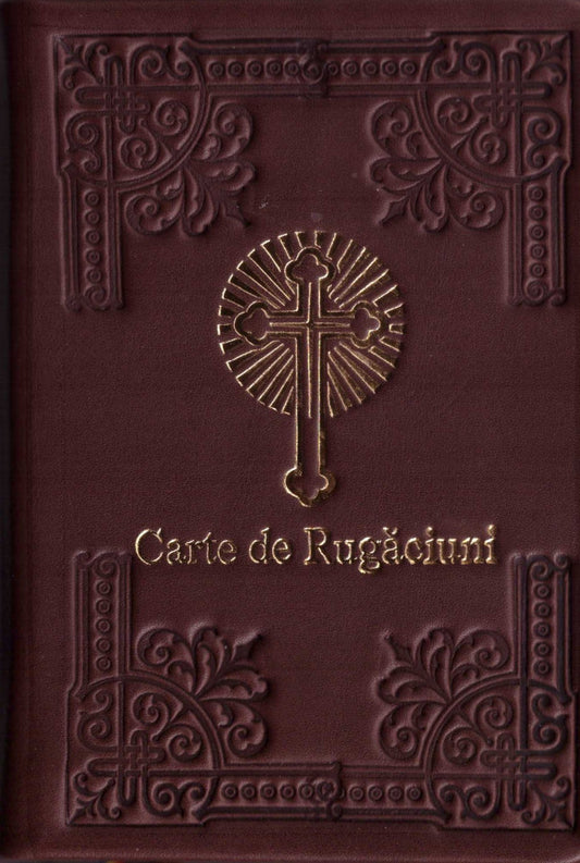 Carte de rugăciuni cu scris mare legată în piele, 461 pag.)