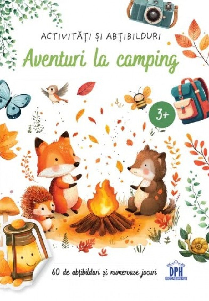 Activități și abțibilduri. Aventuri la camping. 60 de abțibilduri și numeroase jocuri
