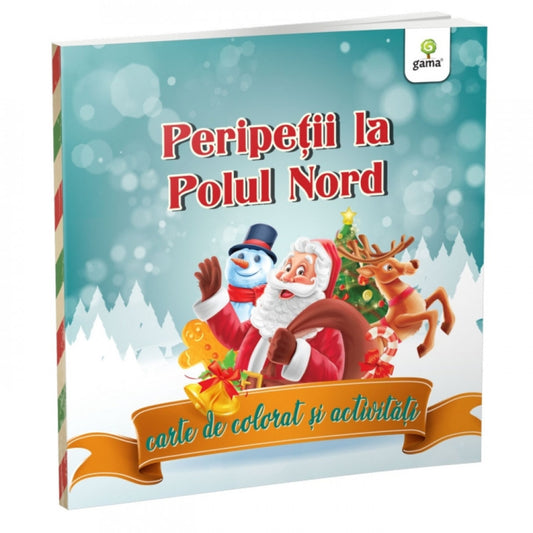 Peripeții la Polul Nord: carte de colorat și activități