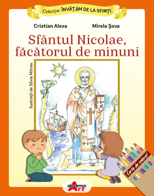 Sfântul Nicolae, făcătorul de minuni. Carte de colorat