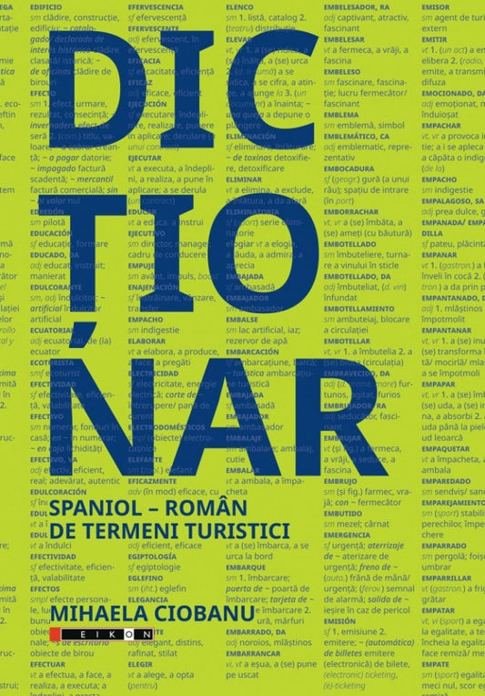 Dicționar Spaniol-Român de termeni turistici