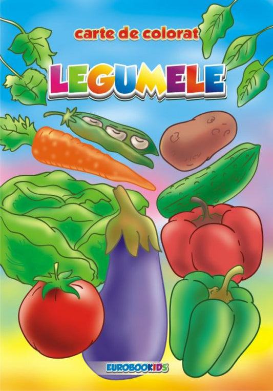 Legume - carte de colorat