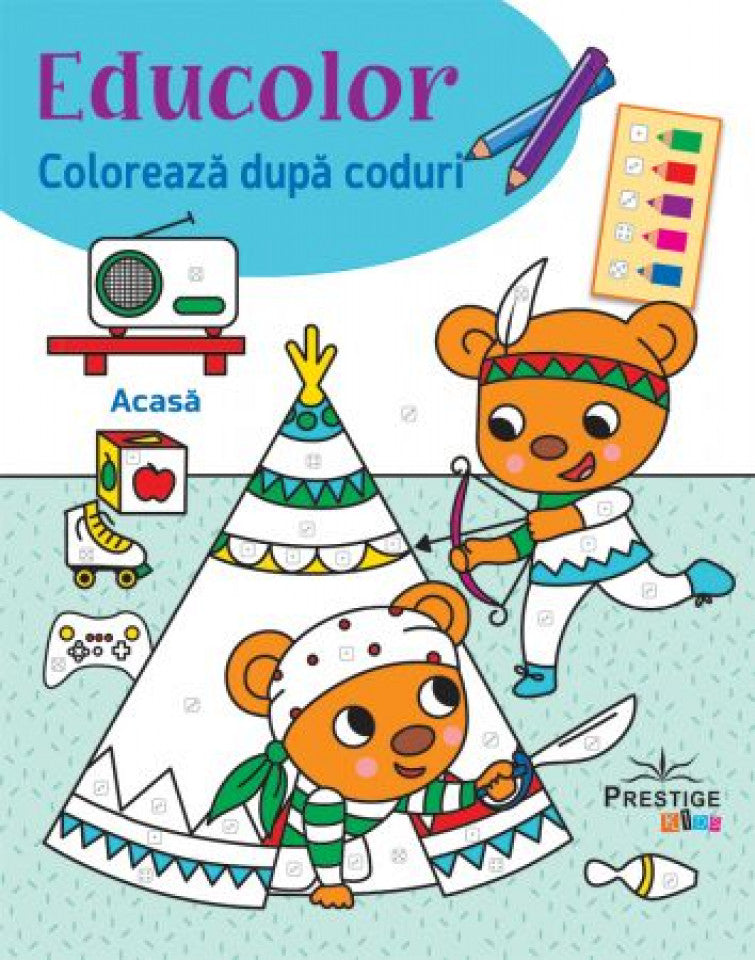 Educolor. Colorează după coduri - Acasă