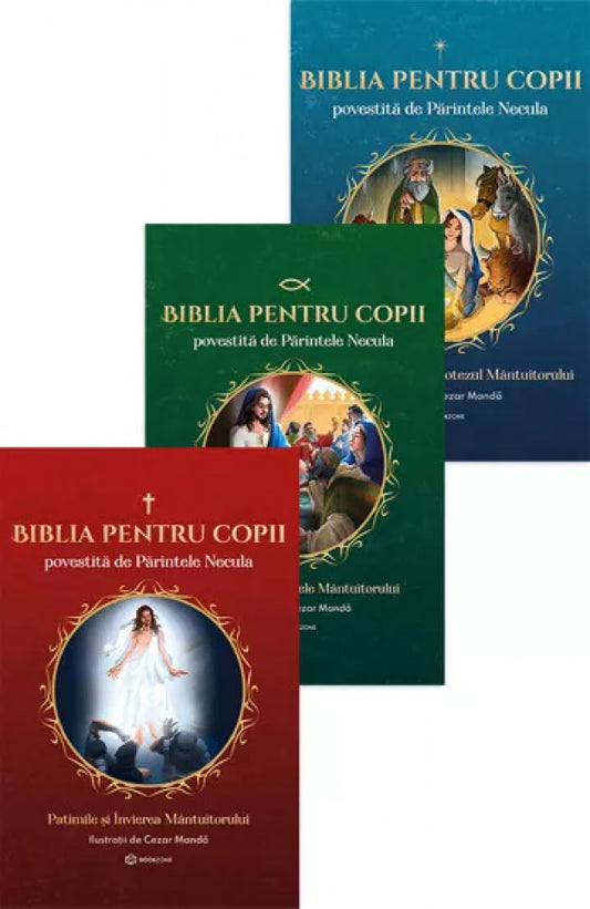 Pachet - Biblia pe înțelesul copiilor povestită de Pr. Necula