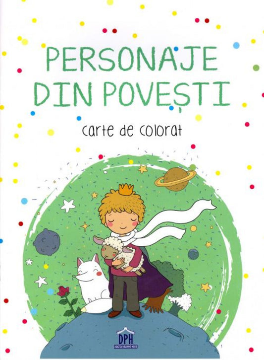 Personaje din povești. Carte de colorat