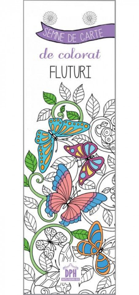 Semne de carte de colorat. Fluturi